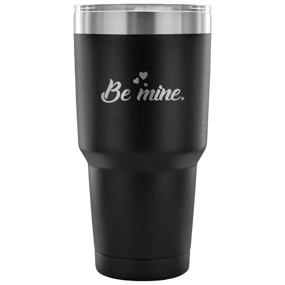 Designs by MyUtopia Shout Out:Be Mine Engraved Insulated Double Wall Steel Tumbler Travel Mug,Black / 30 Oz,Polar Camel Tumbler