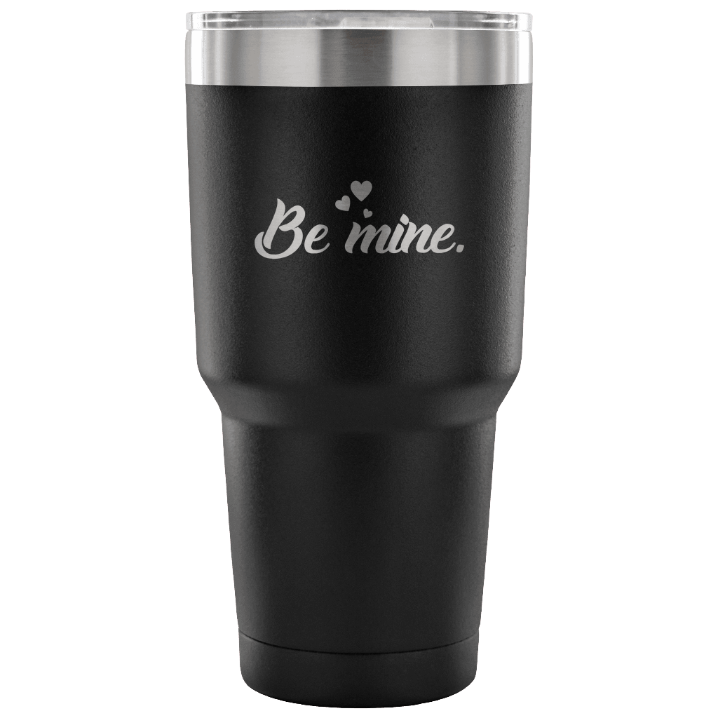 Designs by MyUtopia Shout Out:Be Mine Engraved Insulated Double Wall Steel Tumbler Travel Mug,Black / 30 Oz,Polar Camel Tumbler