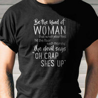 Load image into Gallery viewer, Designs by MyUtopia Shout Out:Be The Kind of Woman That Scares The Devil Adult Unisex T-Shirt
