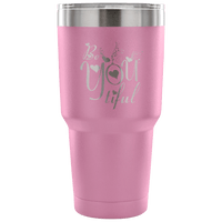 Load image into Gallery viewer, Designs by MyUtopia Shout Out:Be YOU Tiful Engraved Insulated Double Wall Steel Tumbler Travel Mug,Lavendar / 30 Oz,Polar Camel Tumbler
