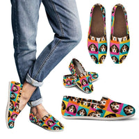 Load image into Gallery viewer, Designs by MyUtopia Shout Out:Beagle Clipart Casual Canvas Slip on Shoes Women&#39;s Flats (D)
