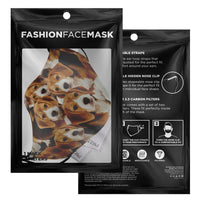 Load image into Gallery viewer, Designs by MyUtopia Shout Out:Beagle Puppies Fitted Fabric Face Mask with adjustable ear loops
