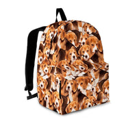 Load image into Gallery viewer, Designs by MyUtopia Shout Out:Beagles all over print Backpack
