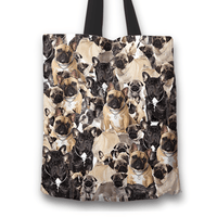 Load image into Gallery viewer, Designs by MyUtopia Shout Out:Beagles all over print Dog Collage Fabric Totebag Reusable Shopping Tote,French Bulldog Collage,Reusable Fabric Shopping Tote Bag
