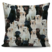 Load image into Gallery viewer, Designs by MyUtopia Shout Out:Beagles all over print Dog Collage Pillowcases,Lab-Retriever Collage,Pillowcases
