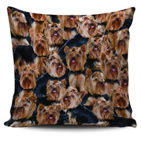 Load image into Gallery viewer, Designs by MyUtopia Shout Out:Beagles all over print Dog Collage Pillowcases,Yorkshire Terrier Collage,Pillowcases
