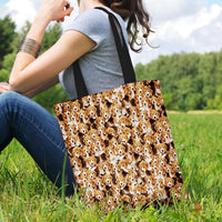 Load image into Gallery viewer, Designs by MyUtopia Shout Out:Beagles Fabric Totebag Reusable Shopping Tote
