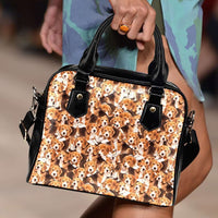 Load image into Gallery viewer, Designs by MyUtopia Shout Out:Beagles Faux Leather Handbag with Shoulder Strap
