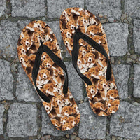 Load image into Gallery viewer, Designs by MyUtopia Shout Out:Beagles Flip Flops
