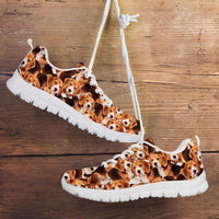 Load image into Gallery viewer, Designs by MyUtopia Shout Out:Beagles Running Shoes,Kid&#39;s / Kid&#39;s 11 CHILD (EU28) / Brown,Running Shoes
