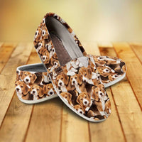 Load image into Gallery viewer, Designs by MyUtopia Shout Out:Beagles Women&#39;s Flats
