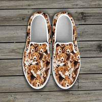 Load image into Gallery viewer, Designs by MyUtopia Shout Out:Beagles Womens Slip-on Shoes
