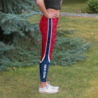 Load image into Gallery viewer, Designs by MyUtopia Shout Out:Bear Down Arizona Fan Ladies Fashion Leggings,Select Your Size / Red,Leggings - AOP
