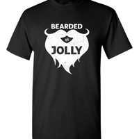 Load image into Gallery viewer, Designs by MyUtopia Shout Out:Bearded and Jolly Adult Unisex T-Shirt,S / Black,Adult Unisex T-Shirt
