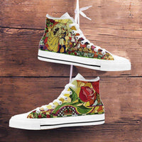 Load image into Gallery viewer, Designs by MyUtopia Shout Out:Beauty and the Beast Canvas High Top Shoes V2

