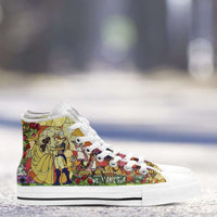 Load image into Gallery viewer, Designs by MyUtopia Shout Out:Beauty and the Beast Canvas High Top Shoes V2
