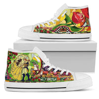 Load image into Gallery viewer, Designs by MyUtopia Shout Out:Beauty and the Beast Canvas High Top Shoes V2
