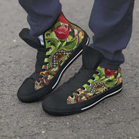 Load image into Gallery viewer, Designs by MyUtopia Shout Out:Beauty and the Beast Canvas High Top Shoes,Men&#39;s Black Sole / Mens US 5 (EU38),High Top Sneakers
