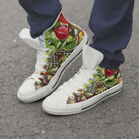 Load image into Gallery viewer, Designs by MyUtopia Shout Out:Beauty and the Beast Canvas High Top Shoes,Men&#39;s White Sole / Mens US 5 (EU38),High Top Sneakers
