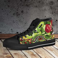 Load image into Gallery viewer, Designs by MyUtopia Shout Out:Beauty and the Beast Canvas High Top Shoes
