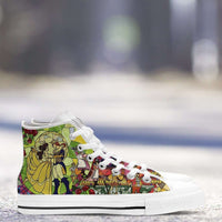 Load image into Gallery viewer, Designs by MyUtopia Shout Out:Beauty and the Beast Canvas High Top Shoes
