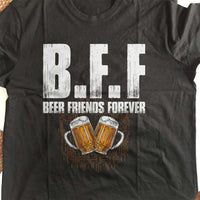 Load image into Gallery viewer, Designs by MyUtopia Shout Out:Beer Friends Forever Drinking Humor Unisex T-Shirt
