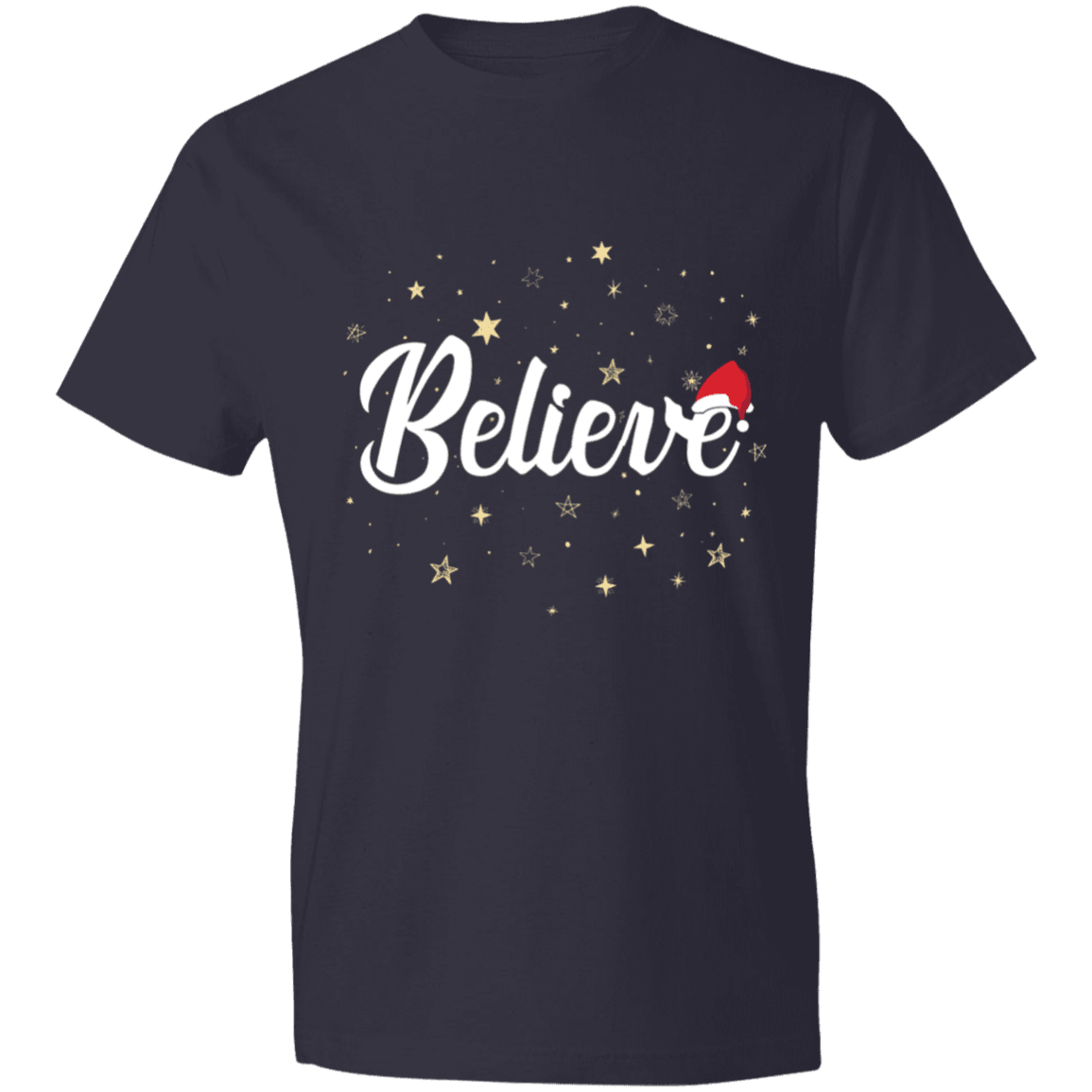 Designs by MyUtopia Shout Out:Believe - Lightweight Unisex T-Shirt,Navy / S,Adult Unisex T-Shirt