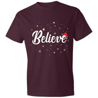 Load image into Gallery viewer, Designs by MyUtopia Shout Out:Believe - Lightweight Unisex T-Shirt,Maroon / S,Adult Unisex T-Shirt
