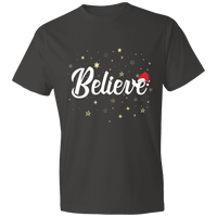 Load image into Gallery viewer, Designs by MyUtopia Shout Out:Believe - Lightweight Unisex T-Shirt,Smoke / S,Adult Unisex T-Shirt
