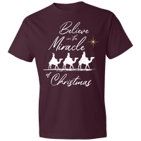 Load image into Gallery viewer, Designs by MyUtopia Shout Out:Believe in the Miracle - Lightweight T-Shirt,Maroon / S,Adult Unisex T-Shirt

