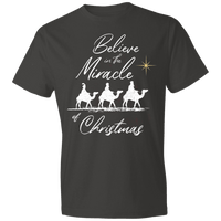 Load image into Gallery viewer, Designs by MyUtopia Shout Out:Believe in the Miracle - Lightweight T-Shirt,Smoke / S,Adult Unisex T-Shirt
