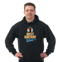 Load image into Gallery viewer, Designs by MyUtopia Shout Out:Best Bucking Dad Fathers Day Humorous Pullover Hoodie
