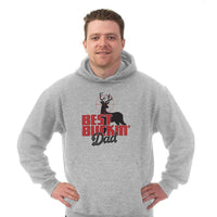 Load image into Gallery viewer, Designs by MyUtopia Shout Out:Best Bucking Dad Fathers Day Humorous Pullover Hoodie
