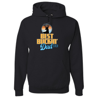 Load image into Gallery viewer, Designs by MyUtopia Shout Out:Best Bucking Dad Fathers Day Humorous Pullover Hoodie,Black / S,Pullover Hoodie
