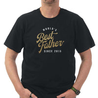 Load image into Gallery viewer, Designs by MyUtopia Shout Out:Best Father Since Personalized Adult Unisex T-Shirt
