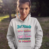 Load image into Gallery viewer, Designs by MyUtopia Shout Out:Best Friends They Know How Crazy You Are Core Fleece Pullover Hoodie,Athletic Heather / S,Pullover Hoodie
