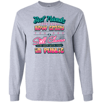 Load image into Gallery viewer, Designs by MyUtopia Shout Out:Best Friends They Know How Crazy You Are  Long Sleeve Ultra Cotton Unisex T-Shirt,Sport Grey / S,Long Sleeve T-Shirts
