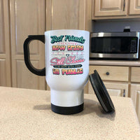 Load image into Gallery viewer, Designs by MyUtopia Shout Out:Best Friends They Know How Crazy You Are Travel Mug
