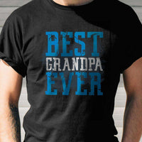 Load image into Gallery viewer, Designs by MyUtopia Shout Out:Best GrandPa Ever Adult Unisex Black T-Shirt
