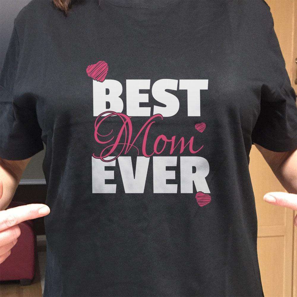 Designs by MyUtopia Shout Out:Best Mom Ever Adult Unisex T-Shirt