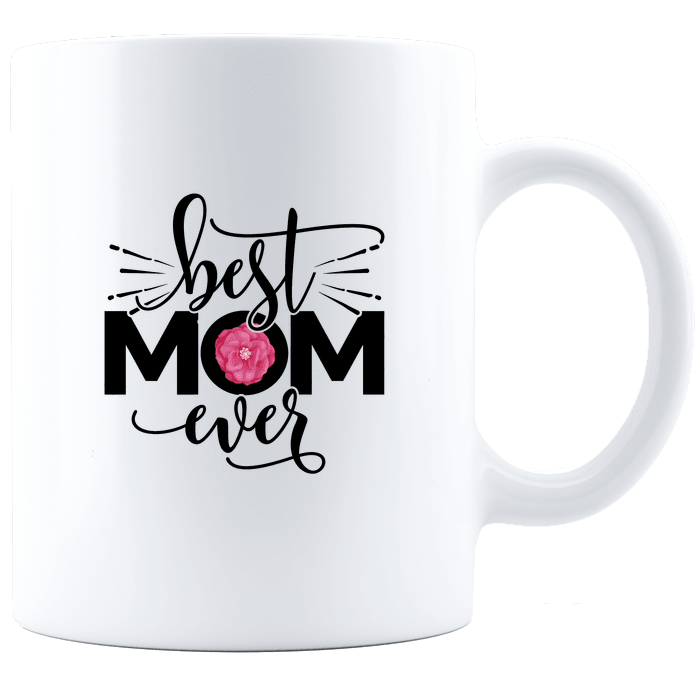 Designs by MyUtopia Shout Out:Best Mom Ever Ceramic Ceramic Coffee Mug,15 oz / White,Ceramic Coffee Mug