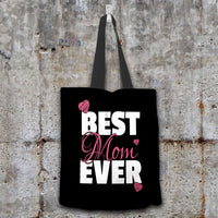 Load image into Gallery viewer, Designs by MyUtopia Shout Out:Best Mom Ever Fabric Totebag Reusable Shopping Tote
