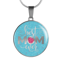 Load image into Gallery viewer, Designs by MyUtopia Shout Out:Best Mom Ever Liquid Glass Engravable Personalized Keepsake Necklace
