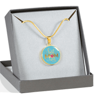 Load image into Gallery viewer, Designs by MyUtopia Shout Out:Best Mom Ever Liquid Glass Engravable Personalized Keepsake Necklace
