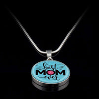 Load image into Gallery viewer, Designs by MyUtopia Shout Out:Best Mom Ever Liquid Glass Personalized Locket engravable Keepsake Necklace,Silver / No,Necklace
