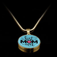 Load image into Gallery viewer, Designs by MyUtopia Shout Out:Best Mom Ever Liquid Glass Personalized Locket engravable Keepsake Necklace,Gold / No,Necklace
