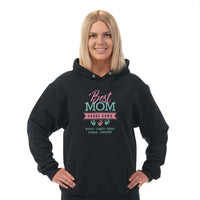 Load image into Gallery viewer, Designs by MyUtopia Shout Out:Best Mom Hands Down Personalized Adult Hoodie
