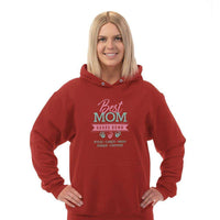 Load image into Gallery viewer, Designs by MyUtopia Shout Out:Best Mom Hands Down Personalized Adult Hoodie
