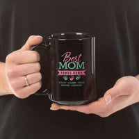 Load image into Gallery viewer, Designs by MyUtopia Shout Out:Best Mom Hands Down Personalized Black Coffee Mug
