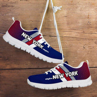 Load image into Gallery viewer, Designs by MyUtopia Shout Out:#BigBlue New York Fan Running Shoes v2,Kid&#39;s / 11 CHILD (EU28) / Blue/Red,Running Shoes
